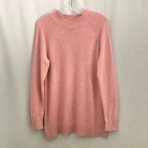 Lands' End Pink Crew Neck Sweater
